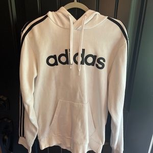 Adidas track jacket black/white size m